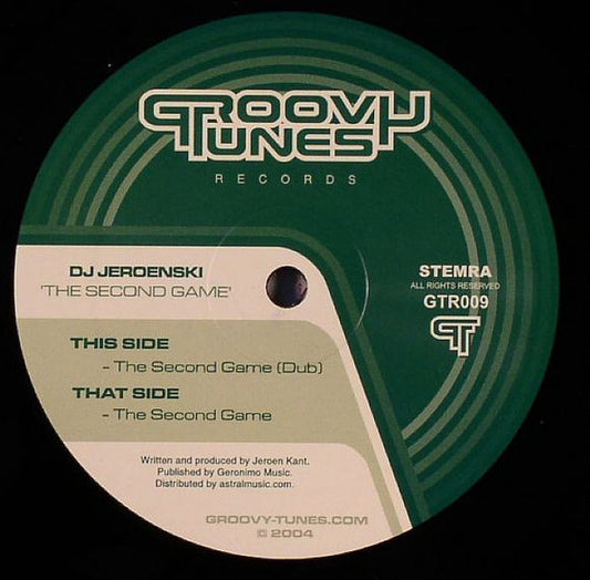 DJ Jeroenski : The Second Game (12")