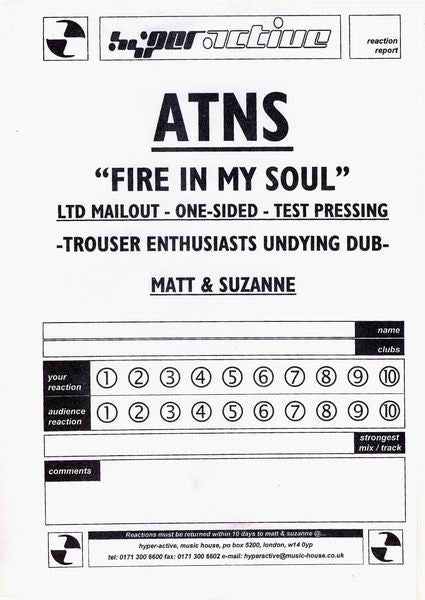 A*Teens : Mamma Mia (Trouser Enthusiasts Undying Dub) (12", S/Sided, Promo, W/Lbl)