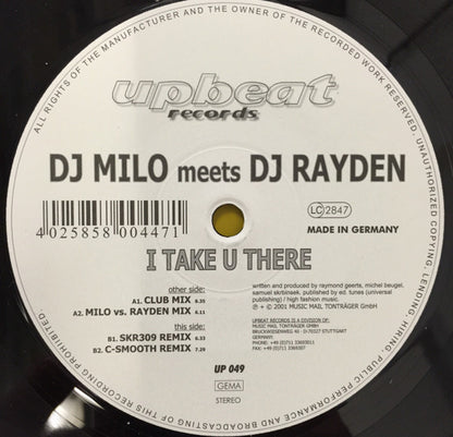 DJ Milo Meets DJ Rayden : I Take U There (12")