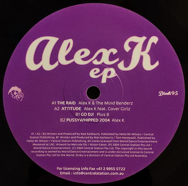 Alex K : EP (12", EP)