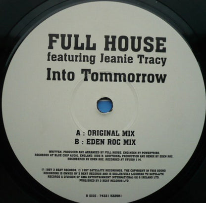 Full House (4) Featuring Jeanie Tracy : Into Tommorrow (12")