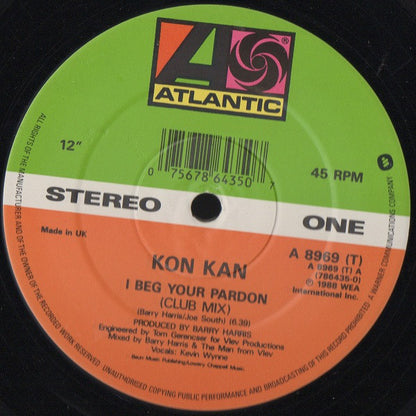 Kon Kan : I Beg Your Pardon (12", Gen)