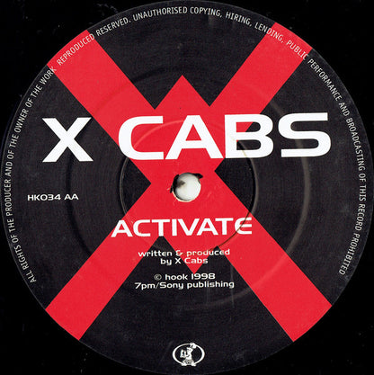 X Cabs* : Cut To Zero / Activate (12")