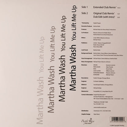 Martha Wash : You Lift Me Up (12")