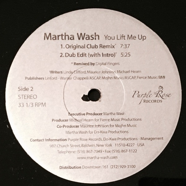 Martha Wash : You Lift Me Up (12")