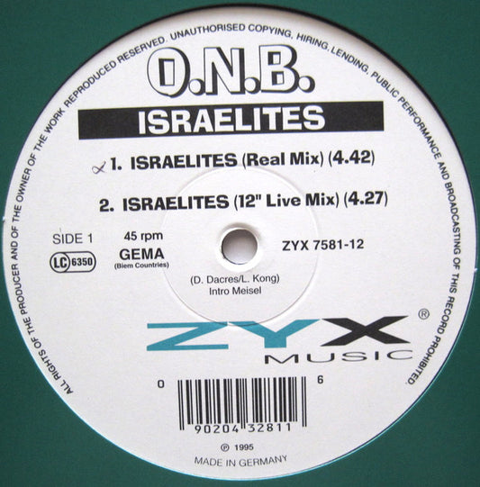 O. N. B. : Israelites (12")