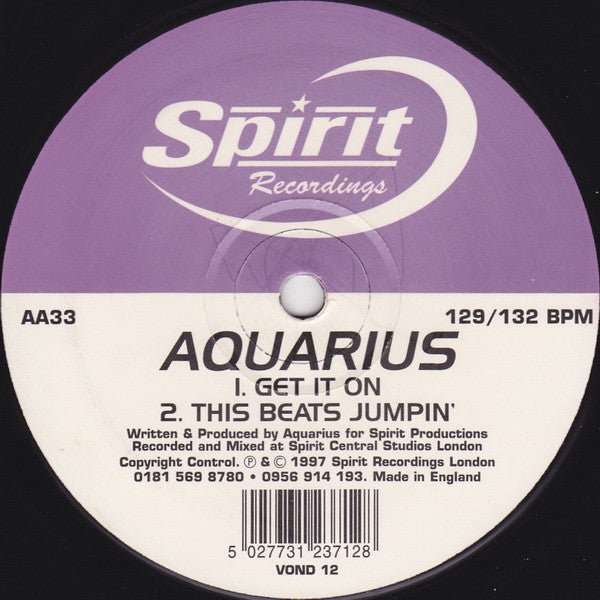 Aquarius (2) : Keep It Comin' (12")