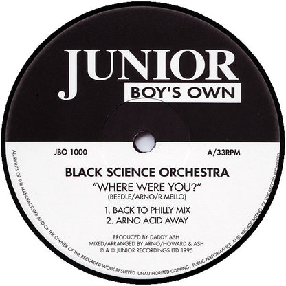Black Science Orchestra : Where Were You? (12", RE)