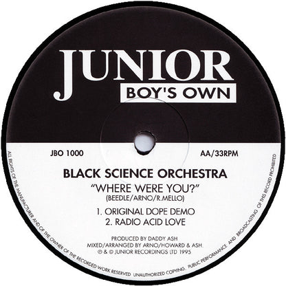 Black Science Orchestra : Where Were You? (12", RE)