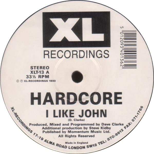 Hardcore : I Like John (12")