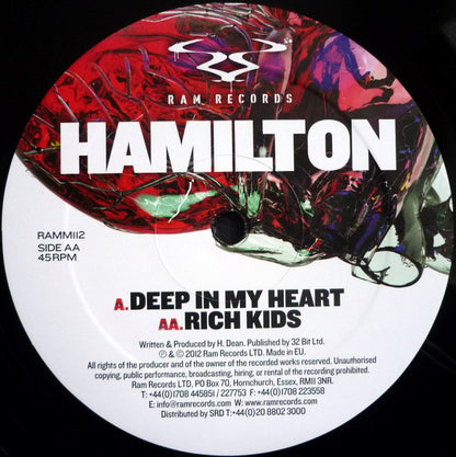 Hamilton (17) : Deep In My Heart / Rich Kids (12")
