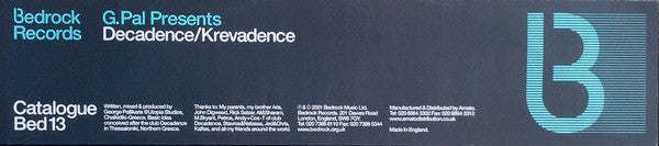 G-Pal : Decadence / Krevadence (12")