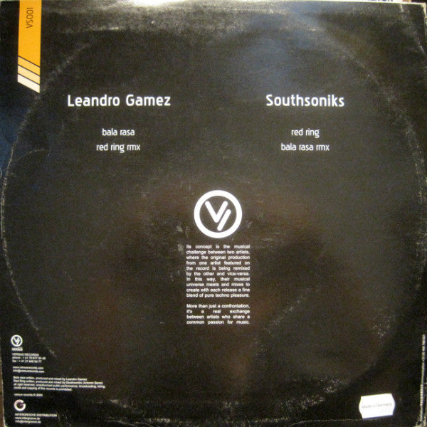 Leandro Gamez vs. Southsoniks : Bala Rasa / Red Ring (12")