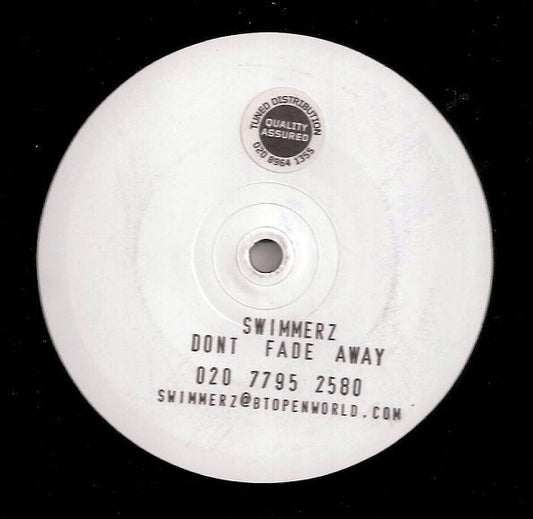Swimmerz : Don't Fade Away (12", Promo, W/Lbl)