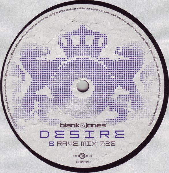 Blank & Jones : Desire (Part 1) (12")