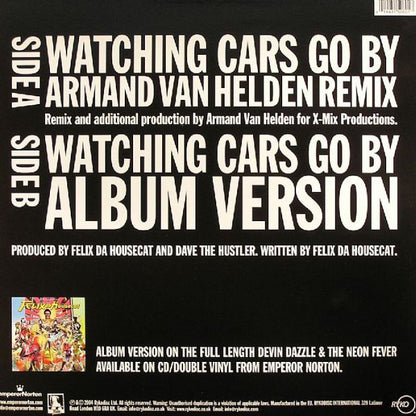 Felix Da Housecat Versus Armand Van Helden : Watching Cars Go By (12")