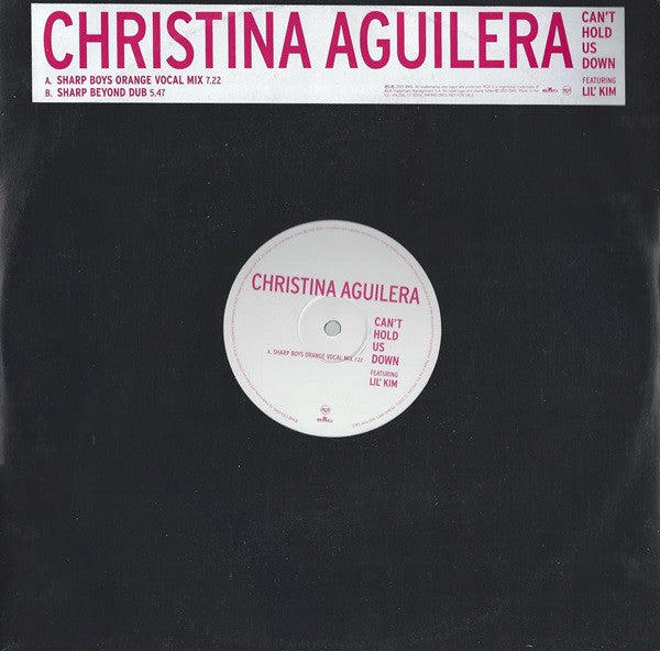 Christina Aguilera Featuring Lil' Kim : Can't Hold Us Down (12", Single, Promo)