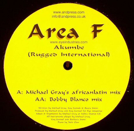 Area F : Akumbe (Rugged International) (12")
