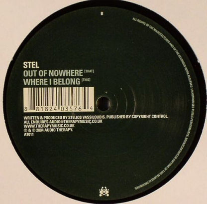 Stel : Out Of Nowhere / Where I Belong (12")
