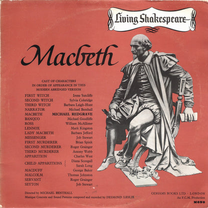 William Shakespeare : Macbeth (LP, Mono)