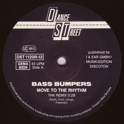 Bass Bumpers : Move To The Rhythm (The Remixes) (12", Maxi)