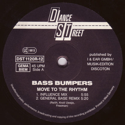 Bass Bumpers : Move To The Rhythm (The Remixes) (12", Maxi)