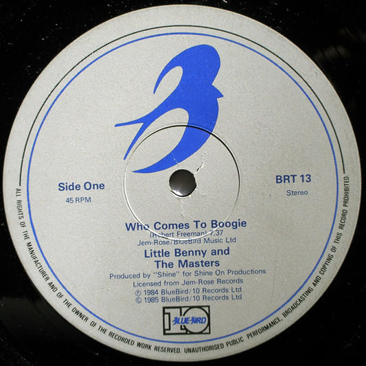 Little Benny & The Masters : Who Comes To Boogie (12", Single)