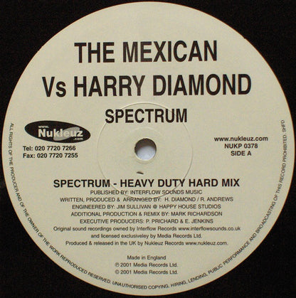 The Mexican Vs. Harry Diamond : Spectrum (12")