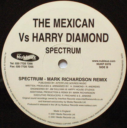 The Mexican Vs. Harry Diamond : Spectrum (12")