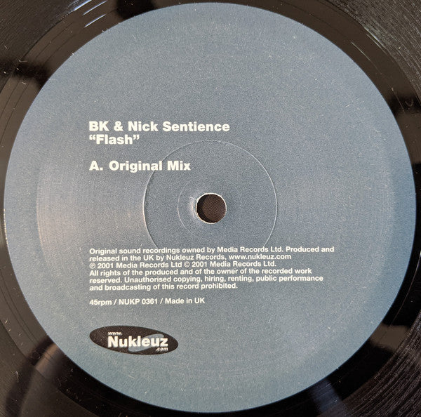 BK & Nick Sentience : Flash (12", One)