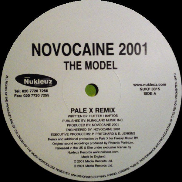 Novocaine 2001 : The Model (12")