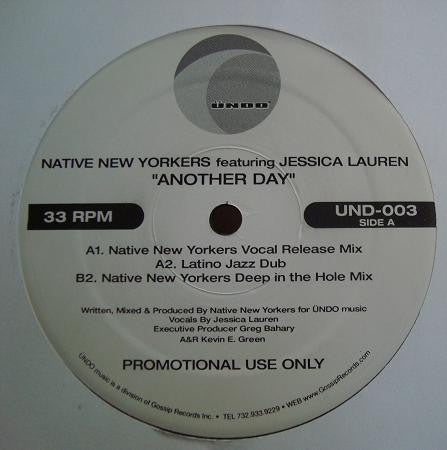 Native New Yorkers Featuring Jessica Lauren : Another Day (12", Promo)