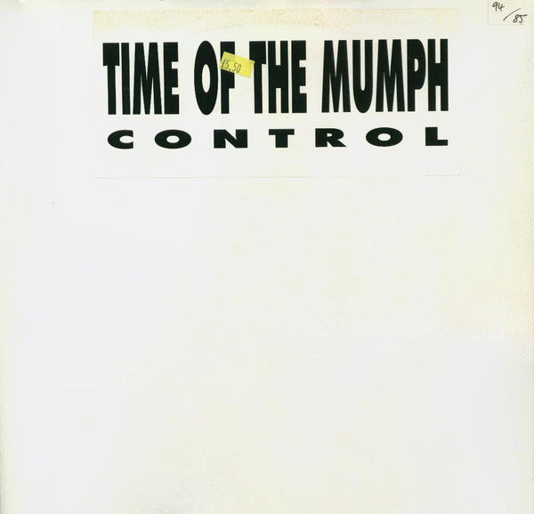 Time Of The Mumph : Control (12", Promo, W/Lbl)