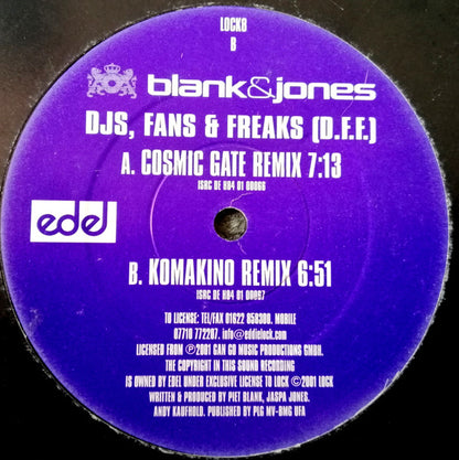 Blank & Jones : DJs, Fans & Freaks (D.F.F.) (12")