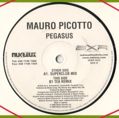 Mauro Picotto : Pegasus (12")