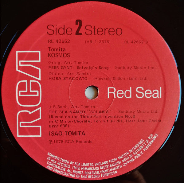 Tomita : Kosmos (LP, Album)