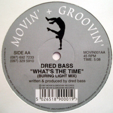 Dred Bass : What's The Time (12")