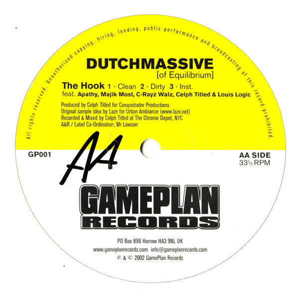 DutchMassive : Evaporate / Soul Searchin' / The Hook (12", Single)