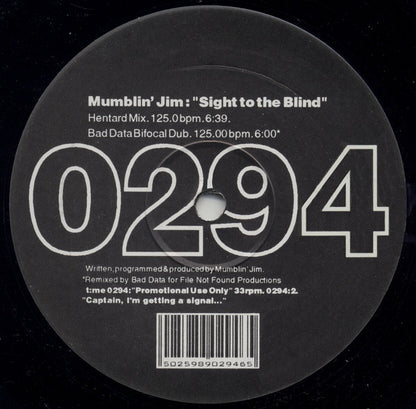 Mumblin' Jim : The Beach (12", Promo)