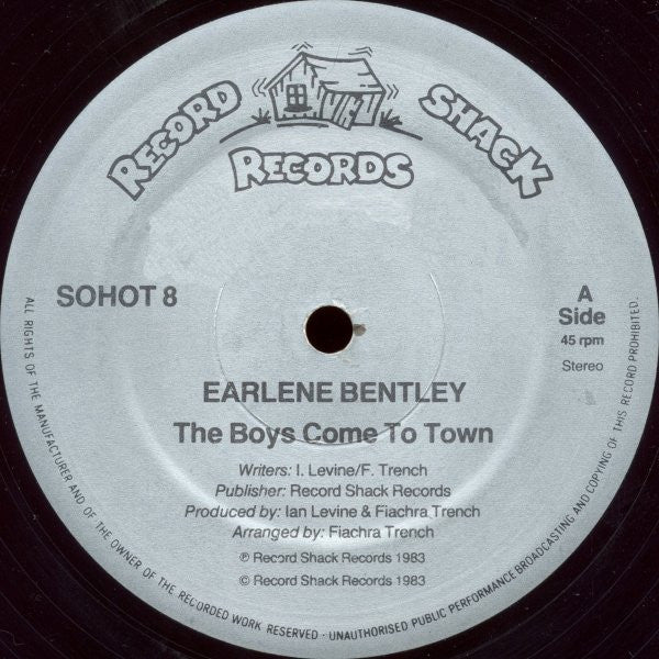 Earlene Bentley : The Boys Come To Town (12")
