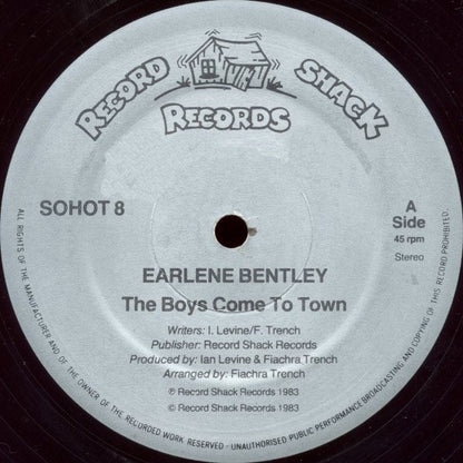 Earlene Bentley : The Boys Come To Town (12")