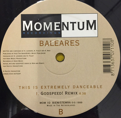Baleares : This Is Extremely Danceable (12")