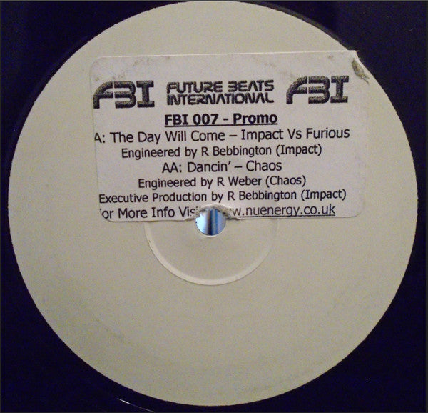 Impact* Vs Furious (2) / Ultravibes : The Day Will Come / Dancin' (12", Promo, W/Lbl)