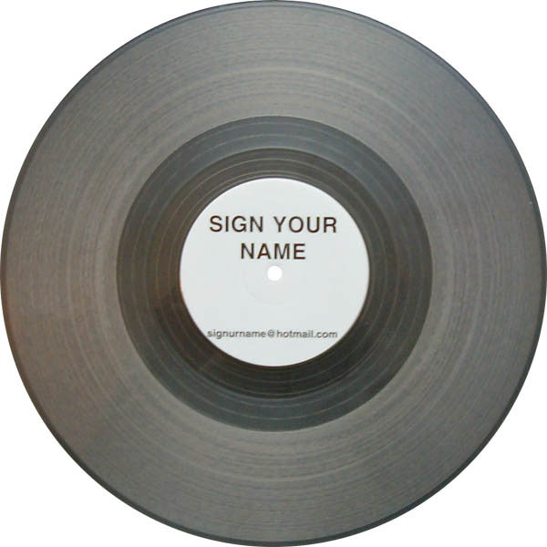 Sat & Lee : Sign Your Name (12", Whi)