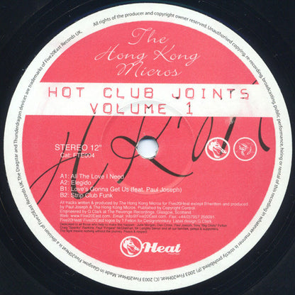 The Hong Kong Micros : Hot Club Joints Volume 1 (12")