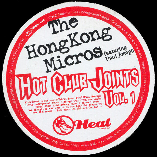 The Hong Kong Micros : Hot Club Joints Volume 1 (12")