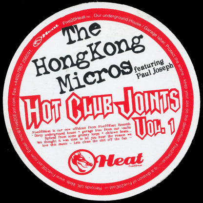 The Hong Kong Micros : Hot Club Joints Volume 1 (12")