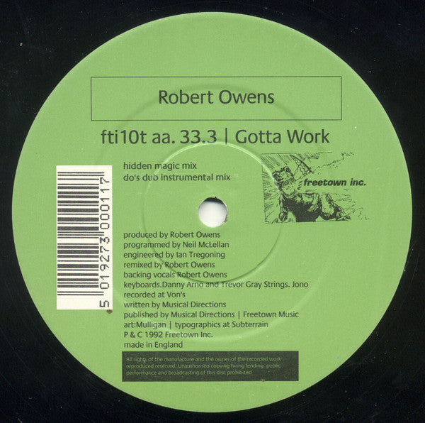 Robert Owens : Gotta Work (12")