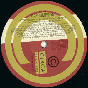 Ray Simpson (2) : Crazy Pictures (12")