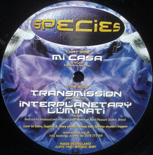 Si Mclean, Justin Anderson (3) & Tim Spin : Mi Casa / Transmission / Interplanetary Luminati (12")